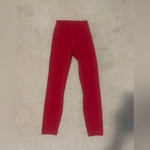 Lululemon align leggings size 2 red